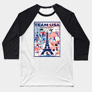 Team USA - Paris 2024 Baseball T-Shirt